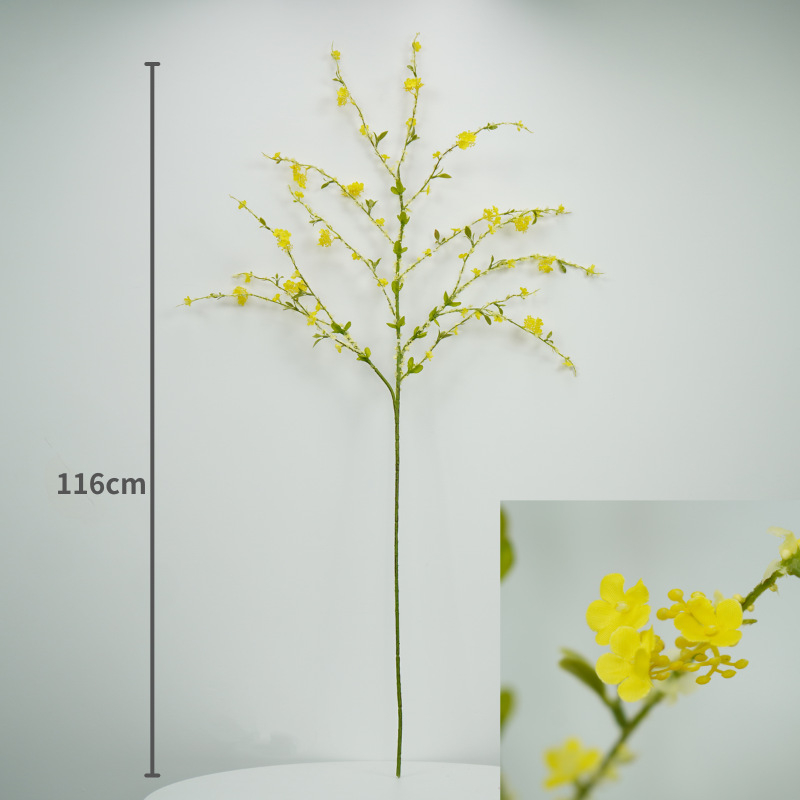Flori artificiale Wenxin Snow Willow – tulpină unică, flori mici pentru decor de nuntă