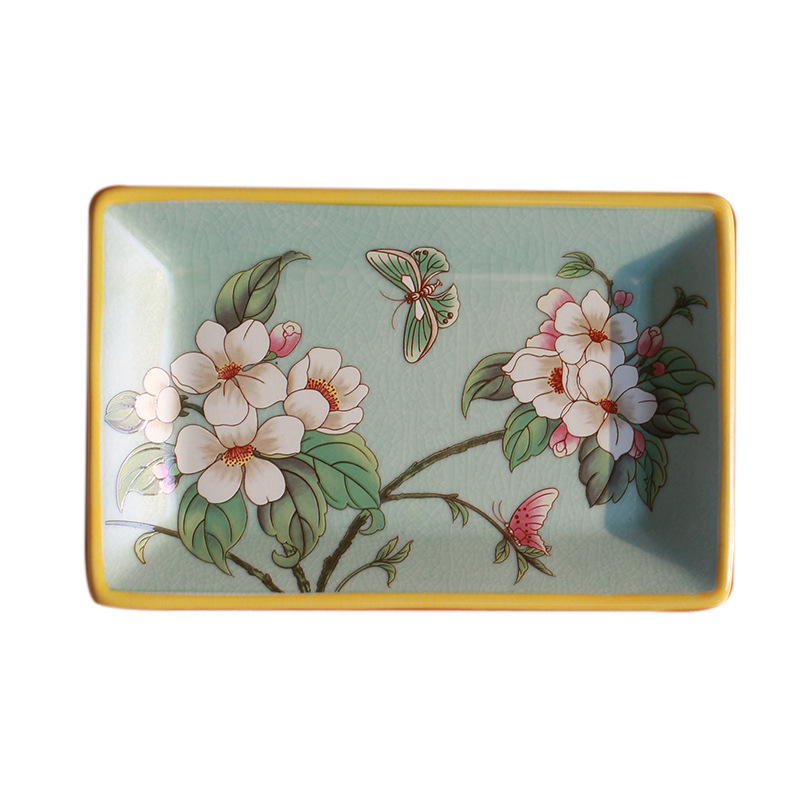 Săpunieră ceramică în stil chinezesc, design Nordic modern pentru baie