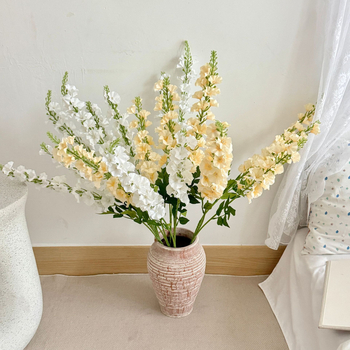 Floare artificială Delphinium din mătase, decor pentru podea, aranjament floral pentru casă și recuzită fotografică