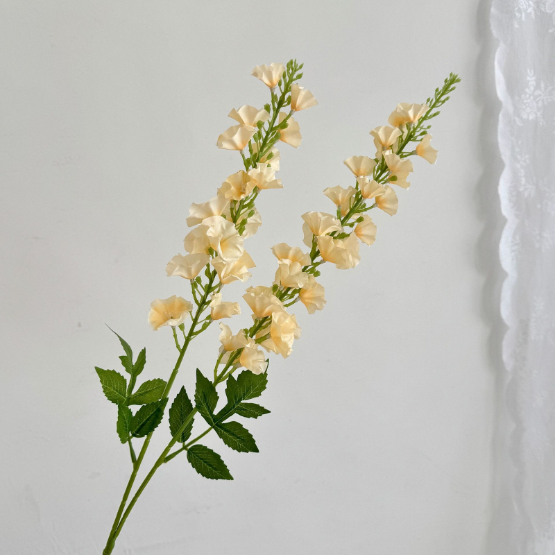 Floare artificială Delphinium din mătase, decor pentru podea, aranjament floral pentru casă și recuzită fotografică