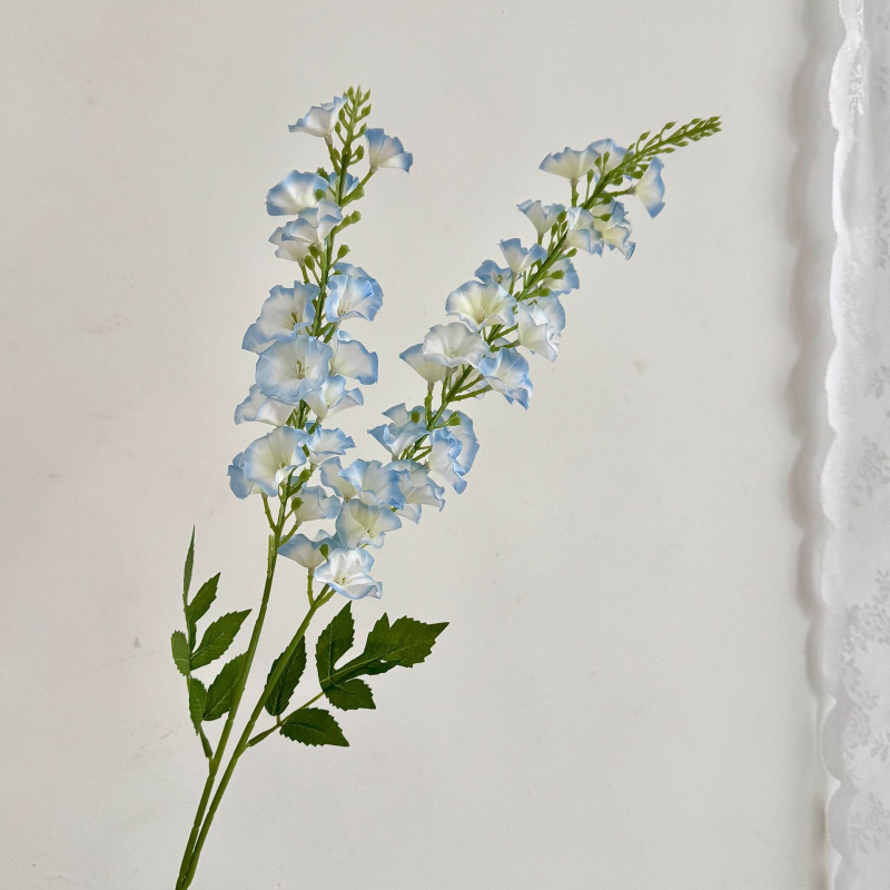 Floare artificială Delphinium din mătase, decor pentru podea, aranjament floral pentru casă și recuzită fotografică