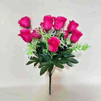 Decorațiune de podea cu 11 trandafiri artificiali, multicolor