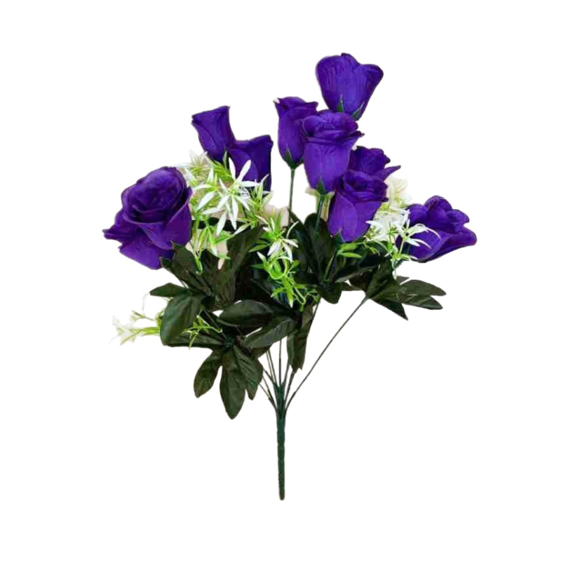 Decorațiune de podea cu 11 trandafiri artificiali, multicolor