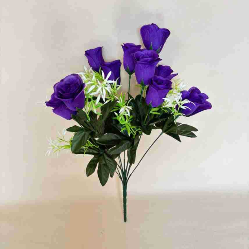 Decorațiune de podea cu 11 trandafiri artificiali, multicolor