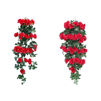 Trandafir artificial pentru perete, viță de flori din mătase, decor pentru sufragerie și nunți