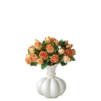 Buchet de trandafiri artificiali, în stil vintage, cu margini rumenite, decor pentru casă