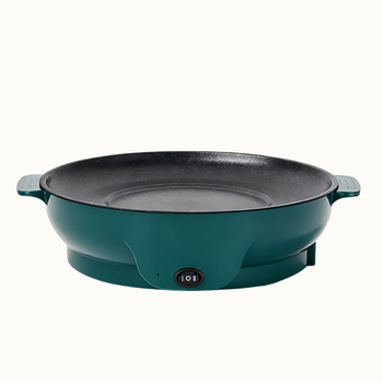 Maifan Stone tigaie electrică antiaderentă pentru grătar, 22/26 cm, 800 W, plăcuță multifuncțională de gătit pentru acasă pentru Teppanyaki și prăjit, funcție anti-uscare, pentru 2–3 persoane