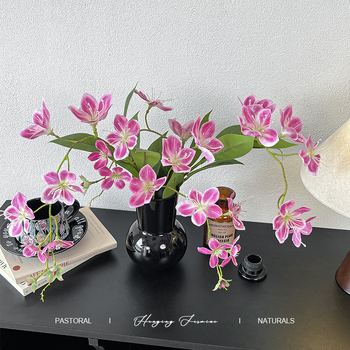 Buchet cu iasmin artificial cu două ramuri, decor pentru sufragerie și hol