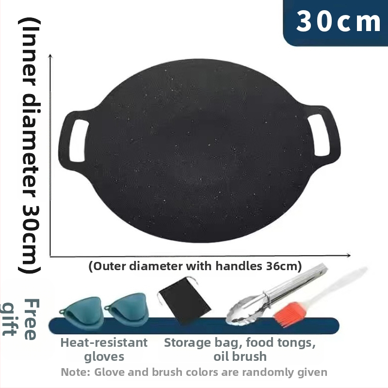 Kempingová gril panvica, teppanyaki doska z Maifan kamene, pre indukčnú varnú dosku