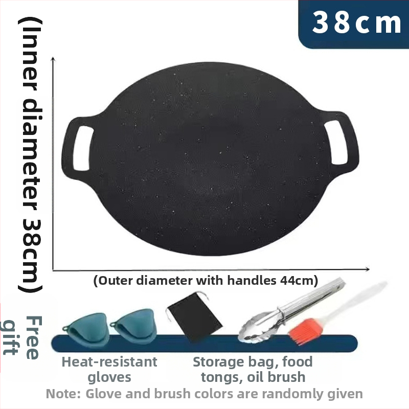 Kempingová gril panvica, teppanyaki doska z Maifan kamene, pre indukčnú varnú dosku