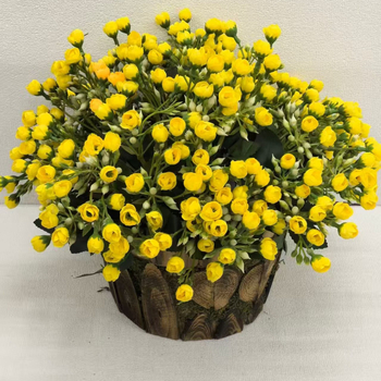Flori artificiale, buchet cu 5 ramuri, 30 petale Milan buds, muguri de trandafir cu mai multe capete, decor pentru casă și nuntă