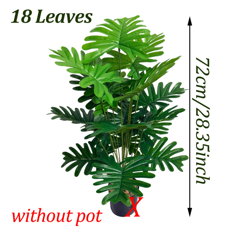 Frunze artificiale realiste de ploaie de primăvară, plantă verde în ghiveci pentru decor interior și exterior, 24 de frunze