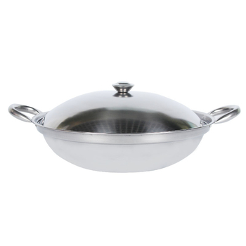 vas din oțel inoxidabil cu capac pentru dry pot, anti-vărsare, diametru 22–26 cm, pentru 1–2 porții