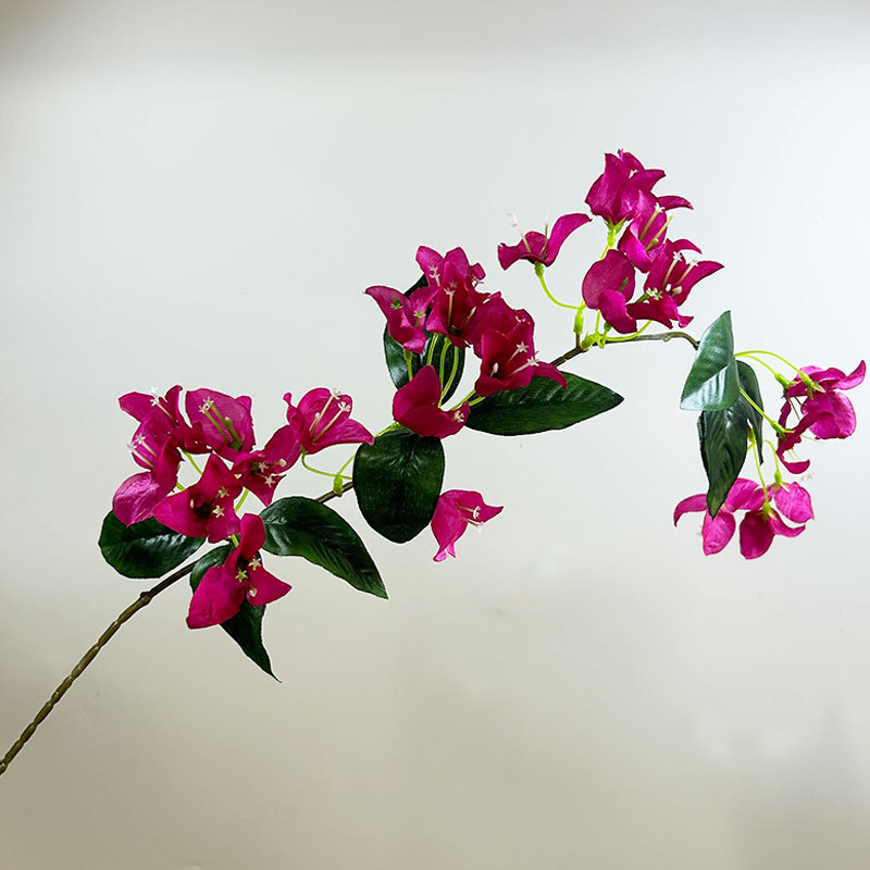 Bougainvillea cu un singur ramură, liană artificială pentru decor de nuntă și decor în casă