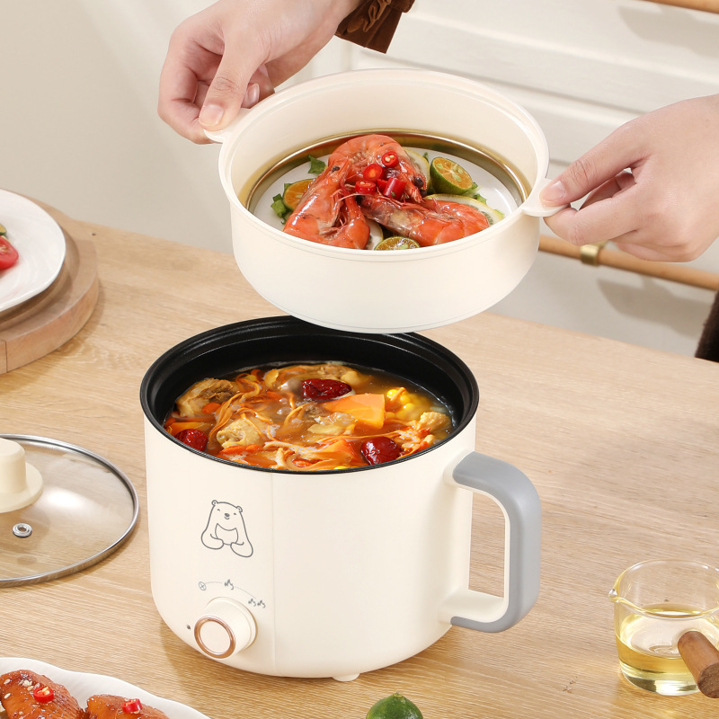 Oală electrică multifuncțională personalizabilă cu vas interior ceramic, 2 L, pentru cămin