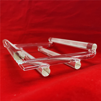 Recipient transparent din cuarț, de înaltă puritate, pentru wafere cu caneluri, semiconductori