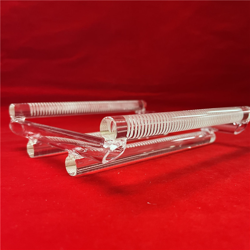 Recipient transparent din cuarț, de înaltă puritate, pentru wafere cu caneluri, semiconductori