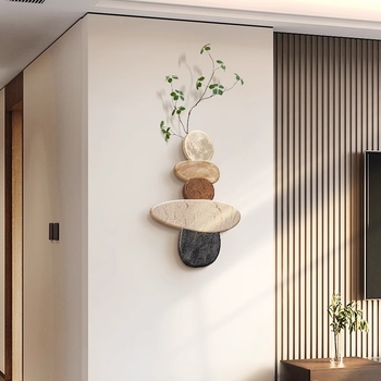 Tablou decorativ pentru perete pentru restaurant și hol de intrare, cu plante verzi; fundal pentru living cu TV