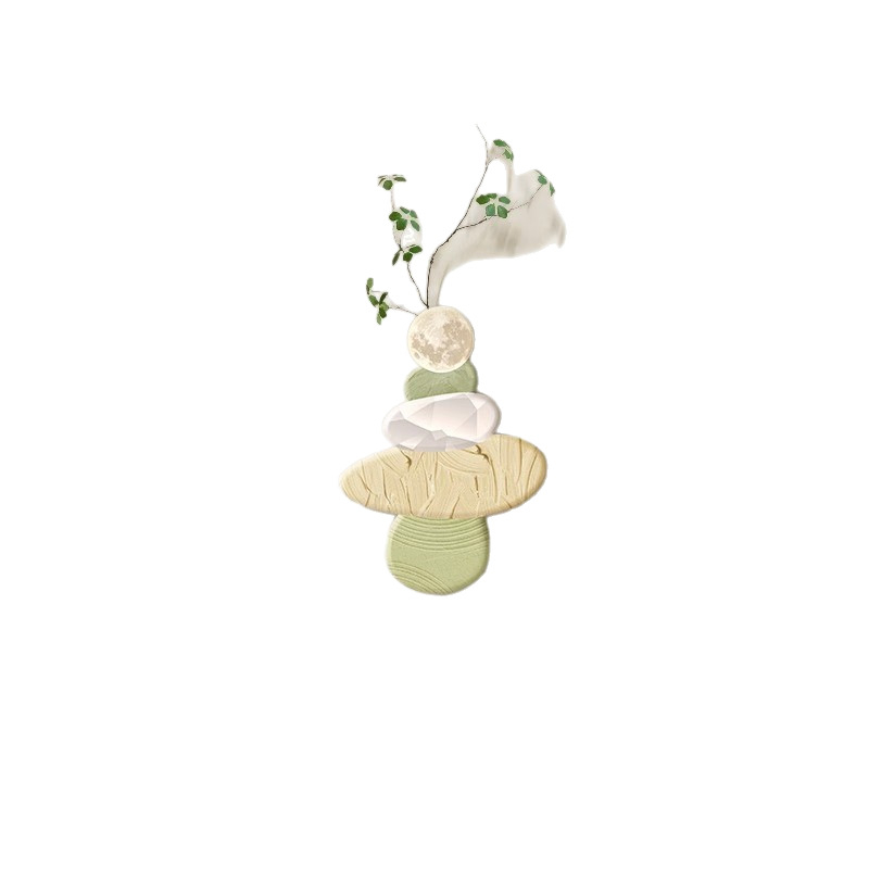 Tablou decorativ pentru perete pentru restaurant și hol de intrare, cu plante verzi; fundal pentru living cu TV