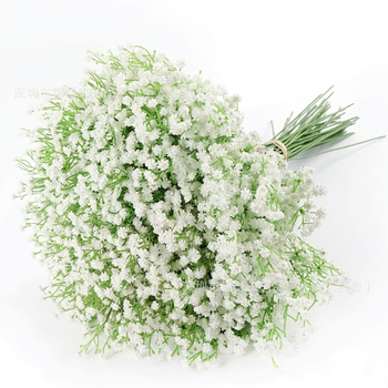 Flori artificiale Gypsophila, buchete de mireasă, accesorii de nuntă, flori decorative, decor pentru casă