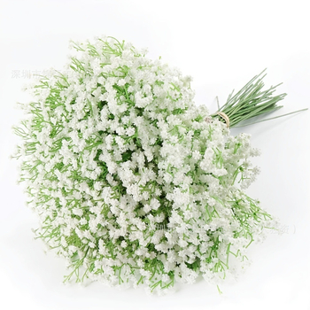 Flori artificiale Gypsophila, buchete de mireasă, accesorii de nuntă, flori decorative, decor pentru casă