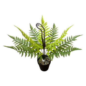 Ferigă persiană – plantă artificială în ghiveci pentru decor de interior și vitrină