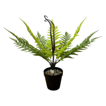 Ferigă persiană – plantă artificială în ghiveci pentru decor de interior și vitrină