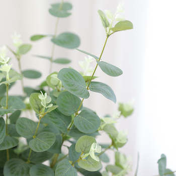 Plantă artificială de eucalipt – verde, decor pentru birou și casă, hotel.
