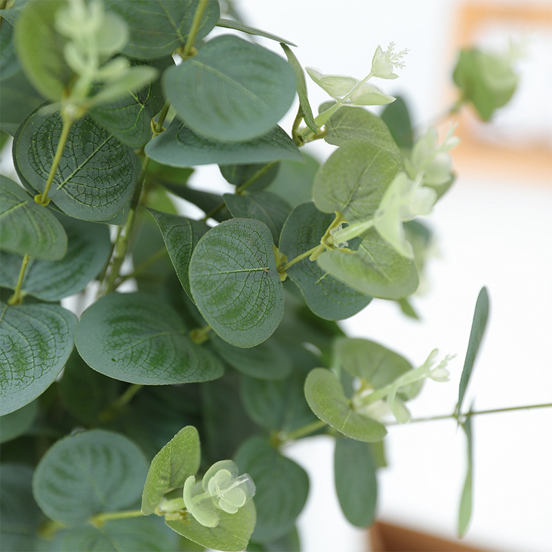 Plantă artificială de eucalipt – verde, decor pentru birou și casă, hotel.