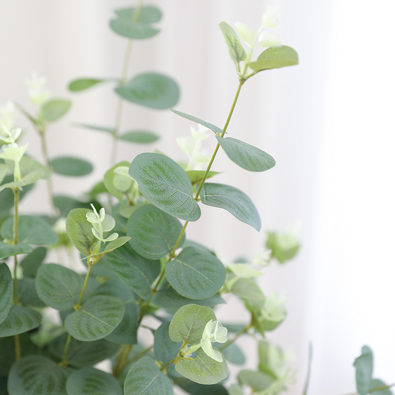 Plantă artificială de eucalipt – verde, decor pentru birou și casă, hotel.