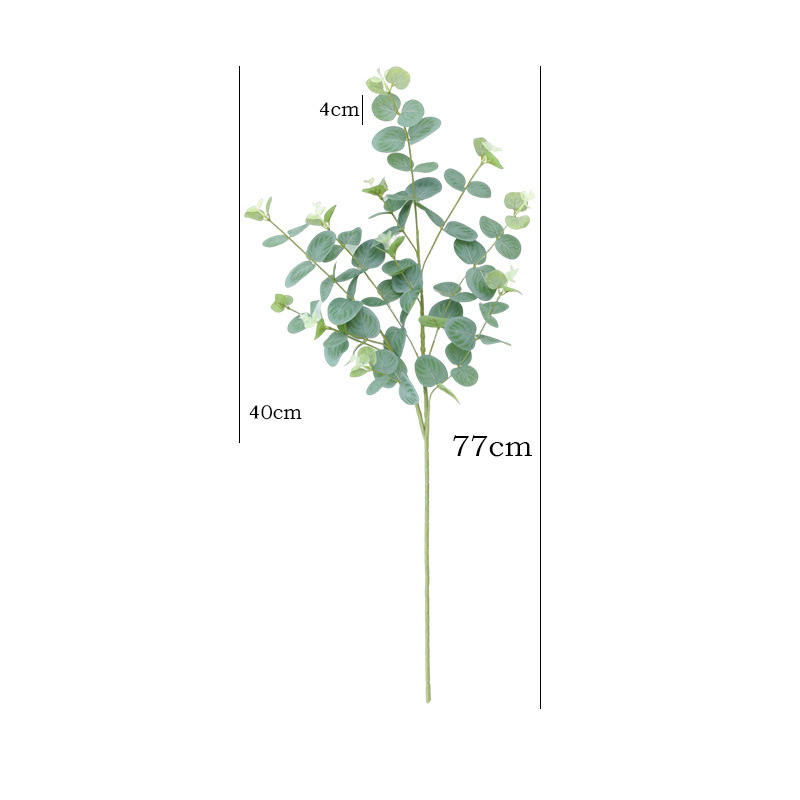 Plantă artificială de eucalipt – verde, decor pentru birou și casă, hotel.