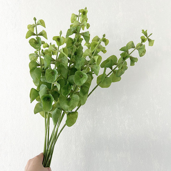 Floare artificială verde cu tulpină unică pentru decor în casă și aranjamente florale