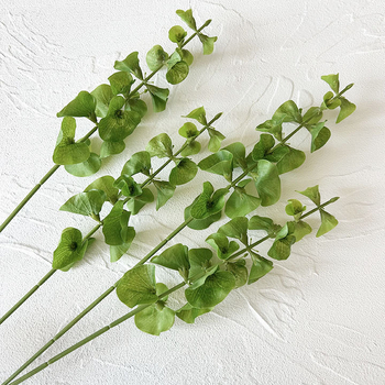 Floare artificială verde cu tulpină unică pentru decor în casă și aranjamente florale