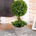 Plantă verde artificială în ghiveci, decor interior pentru casă, arbore decorativ artificial.