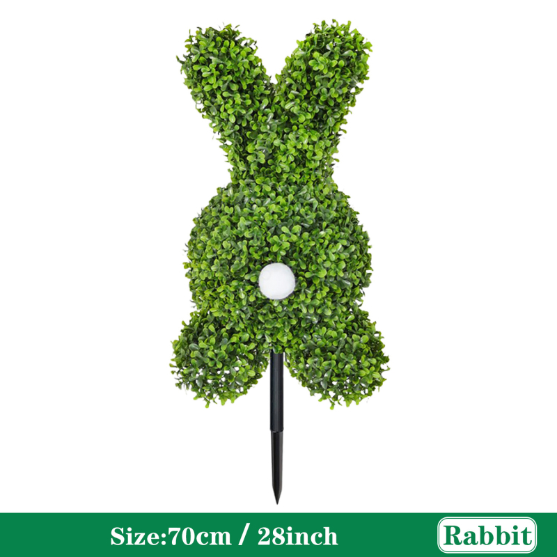 Buchet artificial cu iepuraș de Paște pentru grădini de primăvară-vară, decor pentru casă, recuzită pentru fotografie
