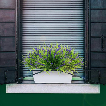 Gazon artificial cu levănță și iarbă de primăvară cu șapte tulpini pentru decor interior, curte și balcon