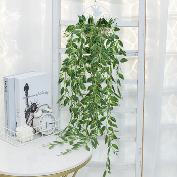Viță artificială atârnă pe perete, decor de 80 cm, cu 5 ramuri