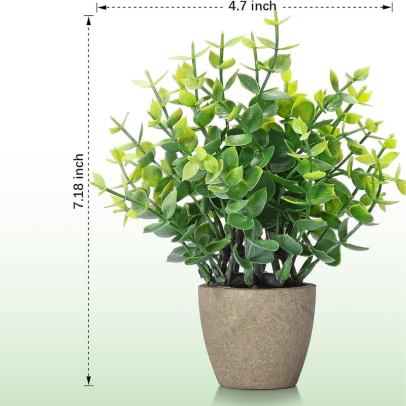 Plante artificiale în ghivece, decor de birou în stil Nordic