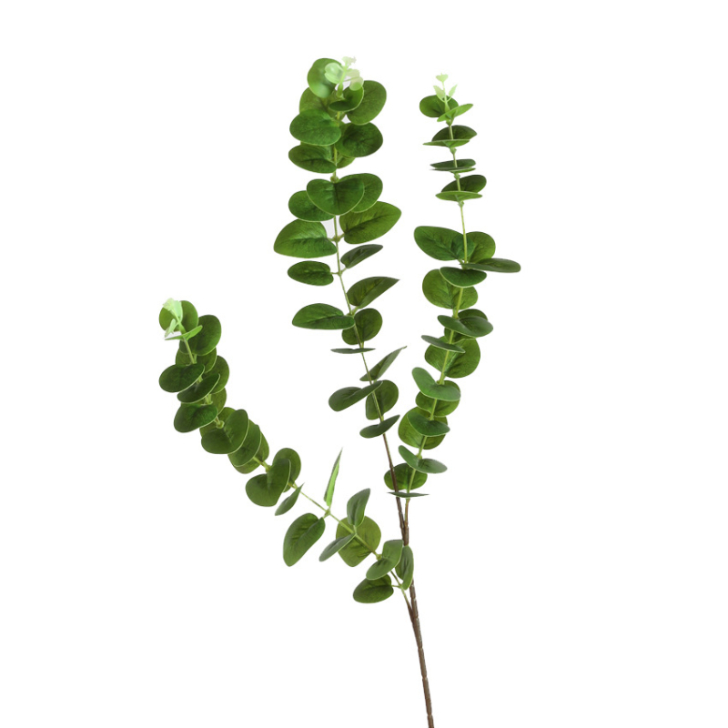Plantă artificială cu frunze de eucalipt pentru decor în casă