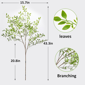 Plantă artificială Nandina pentru decor de nuntă, aranjamente florale în studio și decor de casă