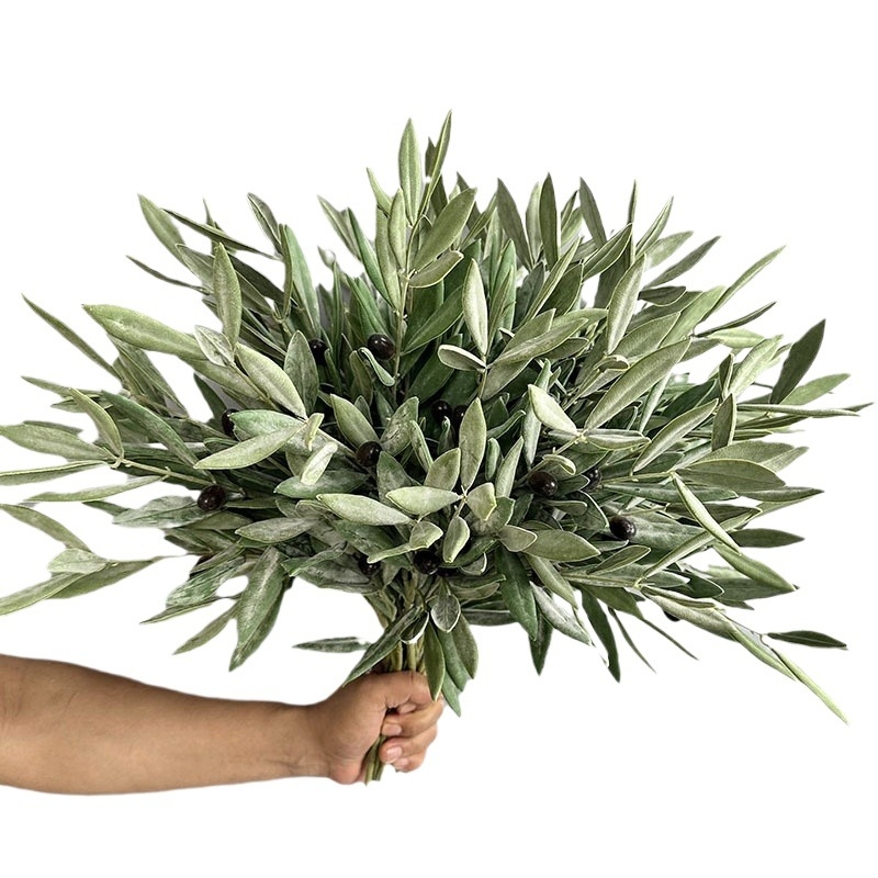 Frunze de măslin artificiale pentru decor acasă, buchet în stil scandinav
