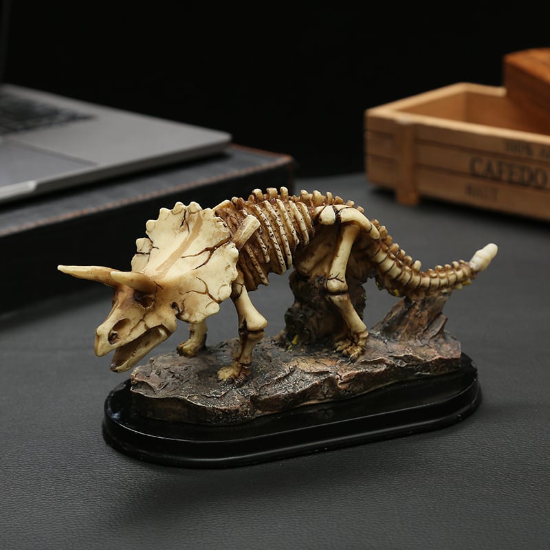 Decorațiune creativă cu craniu și oase; model schelet de dinozaur; recuzită pentru laborator, bar și cafenea; mic obiect decorativ