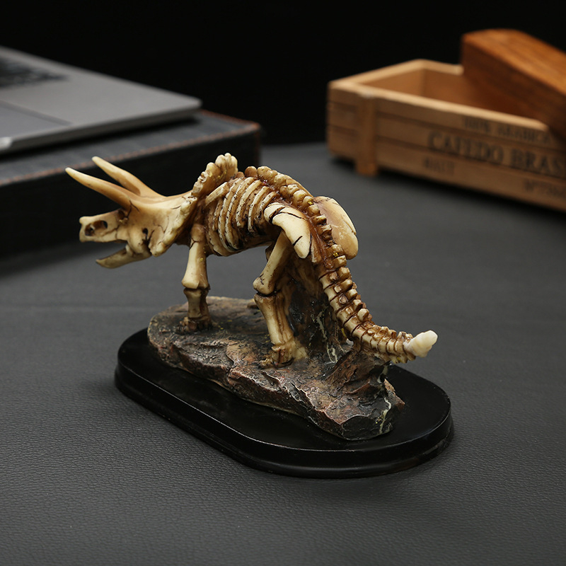 Decorațiune creativă cu craniu și oase; model schelet de dinozaur; recuzită pentru laborator, bar și cafenea; mic obiect decorativ