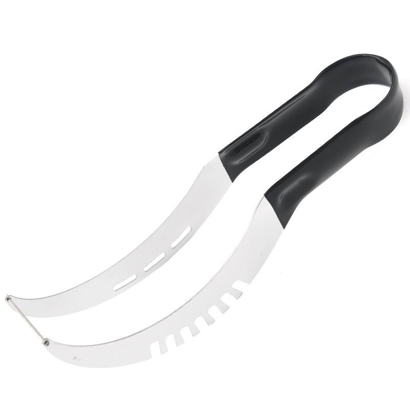Cuțit multifuncțional din oțel inoxidabil pentru pepene — tăietor de fructe și divizor, design creativ