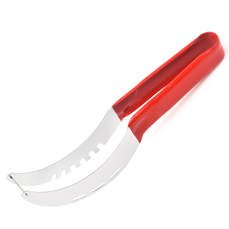 Cuțit multifuncțional din oțel inoxidabil pentru pepene — tăietor de fructe și divizor, design creativ