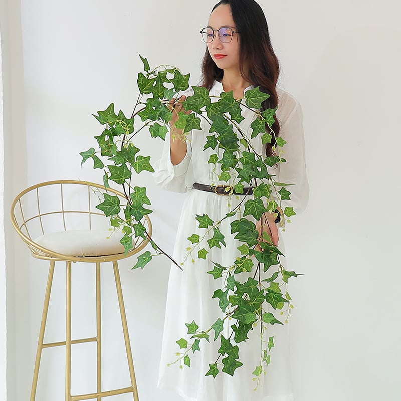 Înfășurare pentru stâlp cu iederă artificială și viță de ratan – decor