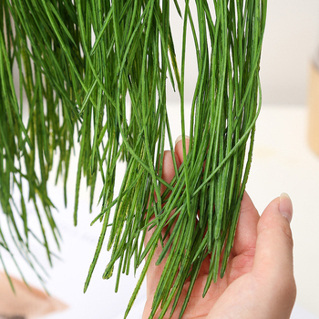 Iarbă artificială Dragon's Whisker Grass pentru decor de nuntă, plante suspendate în stil forestier, viță sintetică pentru aranjamente florale