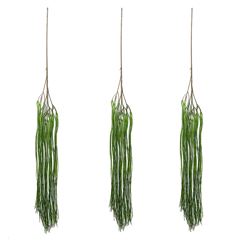 Iarbă artificială Dragon's Whisker Grass pentru decor de nuntă, plante suspendate în stil forestier, viță sintetică pentru aranjamente florale