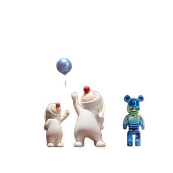 Figurină din rășină cu iepuraș balon, pentru marginile dulapului TV, decor de masă, sufragerie și hol