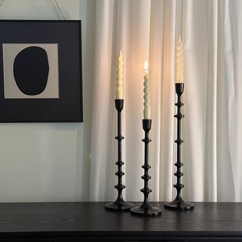 Suport de lumânări în stil european vintage pentru spațiul de dining de acasă, decor în stil franțuzesc